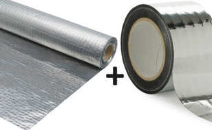 Set Miofol® 125 AV l 1,50mx25m (Innenseite; dampundurchlässig) + VAST-R Aluminium Tape 75 mm x 25 m