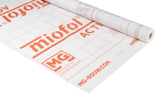 Set Miofol Active (Dampfvariable / Klimafolie) | 1,5x30mtr + Vast-R Polytex Band 75mm x 25m